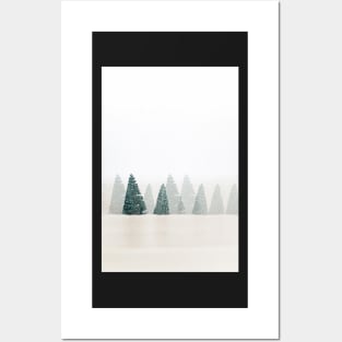 Snowy Pines Posters and Art